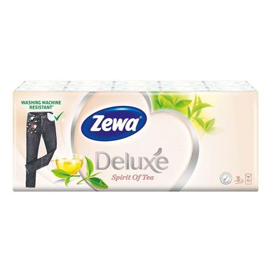 Batiste nazale Zewa Deluxe Spirit of Tea, 3 straturi, 10 x 10, 100 buc