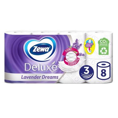 Hartie igienica Zewa Deluxe Lavender Dreams, 3 straturi, 8 role