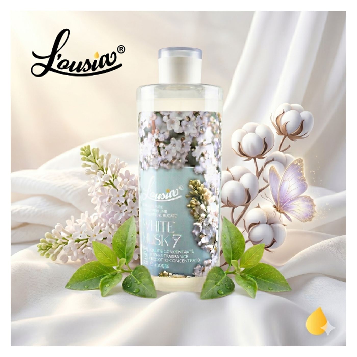 Aviváž L’ousia White Musk 400 g – koncentrovaná, s dlouhotrvajícím účinkem, až na 160 praní - 3