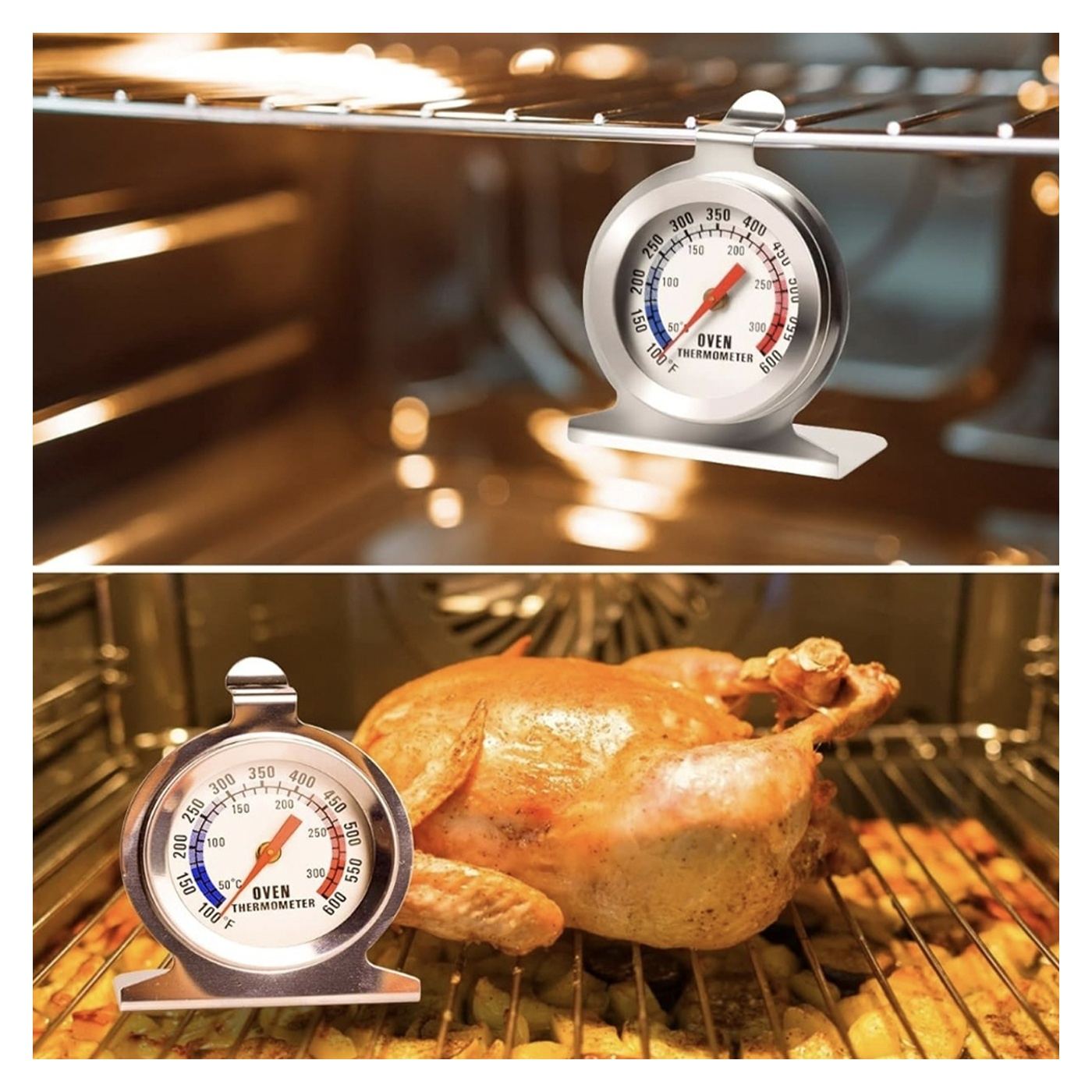 Термометър за фурна Pufo Meat Metal с кука, обхват на измерване 50–300°C – Прецизен и издръжлив - 5