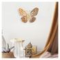 Метална стенна декорация Butterfly TopMebel в златист цвят 29x32cm thumbnail 2