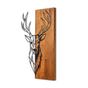 Дървена - метална стенна декорация Deer TopMebel в орех - черен цвят 36x3x58cm thumbnail 3