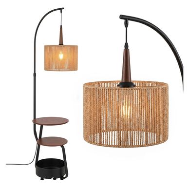 Állólámpa Toolight G156-1F Fekete, Arany Nature - 45 x34 x180cm