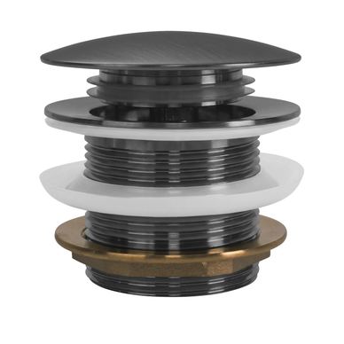 Samostojeća Kada Rea Carmen 170 Bijela With Brushed Copper Plug Cap - 170X84,5X59Cm