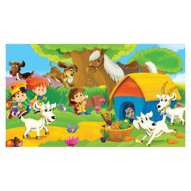 Samoljepljiva tapeta Kućni ljubimci, dječji crteži 2, 200 x 150 cm