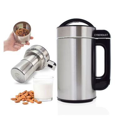 Aparat multifunctional pentru preparat lapte vegetal 7 in 1, CYBERDUST, Gri 2.0, Soia, migdale, caju, Preparare smoothie, Suc, S