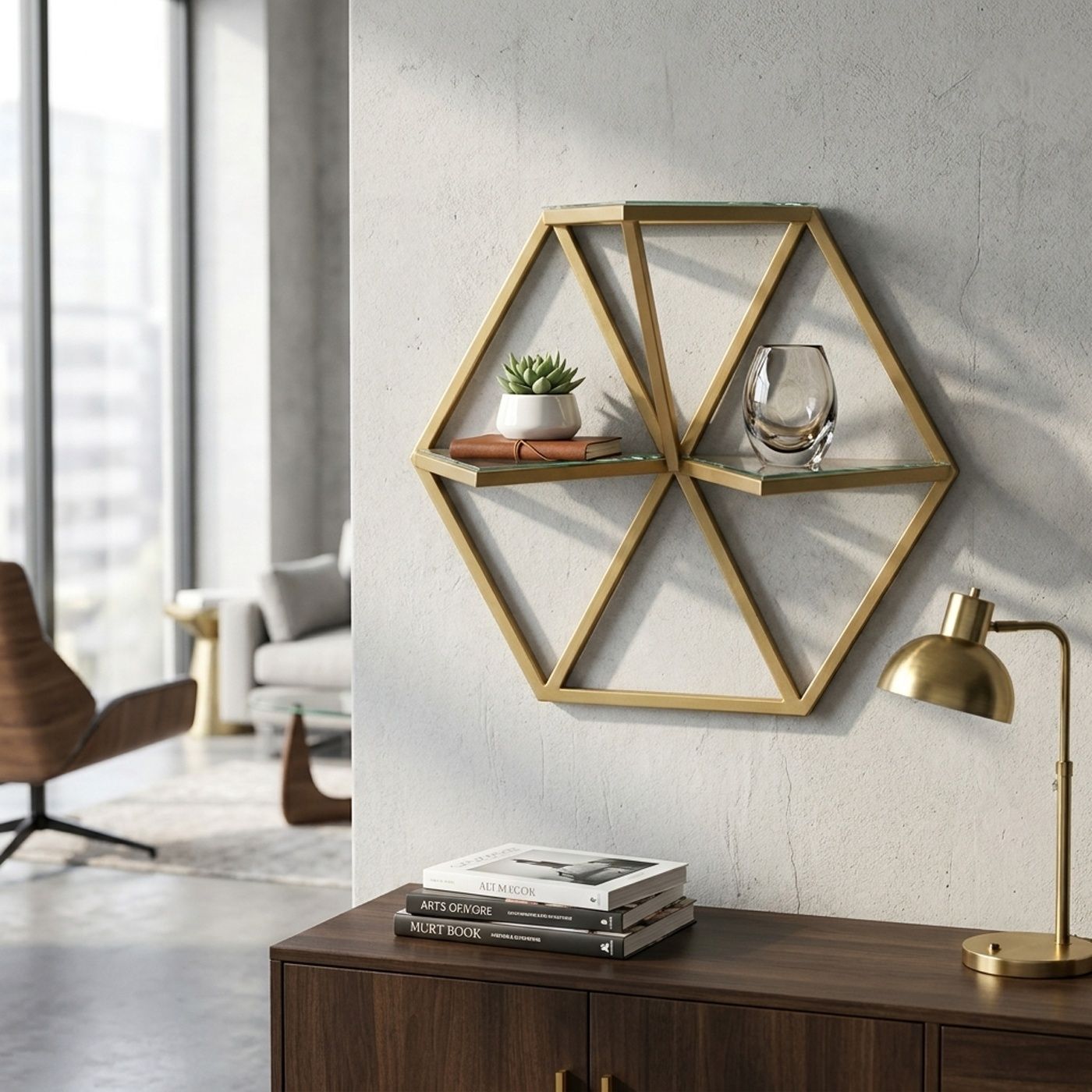 The ESMA decorative support is the perfect choice for those who want to display their favorite plants and objects in a stylish w