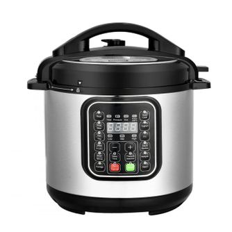 Multikukker Elite EPC-61280, 1000W, 6 L, 11 program, időzítő, LED kijelző, rozsdamentes acél/fekete