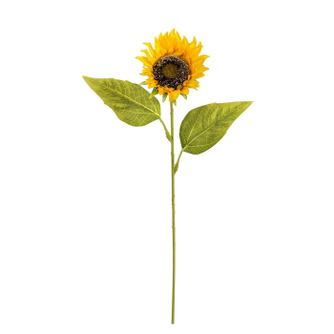 Floarea-soarelui artificiala, la fir, inaltime 65 cm