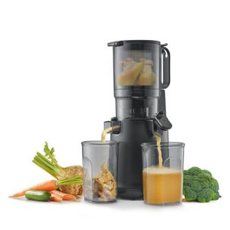 Αργός εκχυλιστής Caso Juice Fit Pro, 250W, 1 L, 40 σ/λ, Safety Stop, Αθόρυβη λειτουργία, Μαύρος ματ