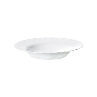 Farfurie adanca LUMINARC Trianon, 22.5cm, alb, sticla opal