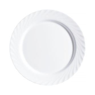 Farfurie plata LUMINARC Trianon, 27cm, alb, sticla opal