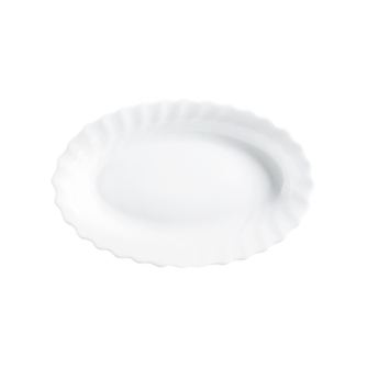 Platou oval LUMINARC Trianon, 29x21cm, alb, sticla opal