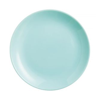 Farfurie plata LUMINARC Diwali, 25cm, turcoaz, sticla opal