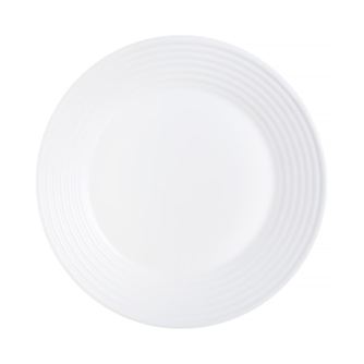 Farfurie plata LUMINARC Harena, 25cm, alb, sticla opal