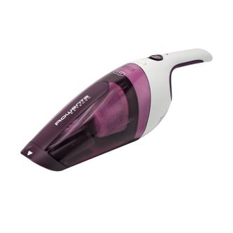 Aspirator de mana Rowenta Extenso Dry AC232001, Sistem ciclonic, filtru permanent, alb/Visiniu