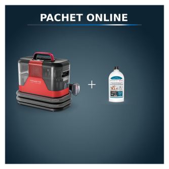 Aspirator tapiterie Rowenta Clean IT Hot & Cold IN7020F0 & Detergent pentru aspirator cu spalare Rowenta XD5320F0 pentru textile