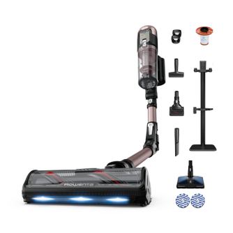 Aspirator vertical Rowenta X-Force Flex 16.60 Aqua RH9CD9E0, 780W, autonomie 120 min, tehnologie flex, display control, accesori