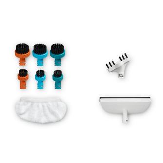 Kit 10 accesorii Rowenta ZR850003, cu 7 perii, 1 racleta pentru geam si 2 fibre pentru racleta, compatibil cu aspiratorul cu abu