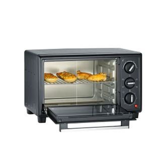 Električna pećnica s konvekcijom, Severin, 20 litara, roštilj/pečenje/rotižer/prženje/pizza, crna