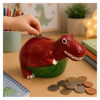 Keramička kasica, Deluxebase, T-Rex bordo model