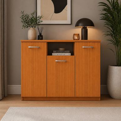 Comoda TV DARIA, 120x80x45 cm, Culoare Cires, PAL 18mm
