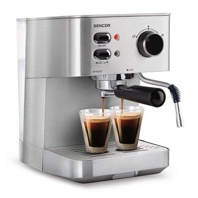 Espressor 15 Bar, Kapacitet 1,5 L, Srebrna