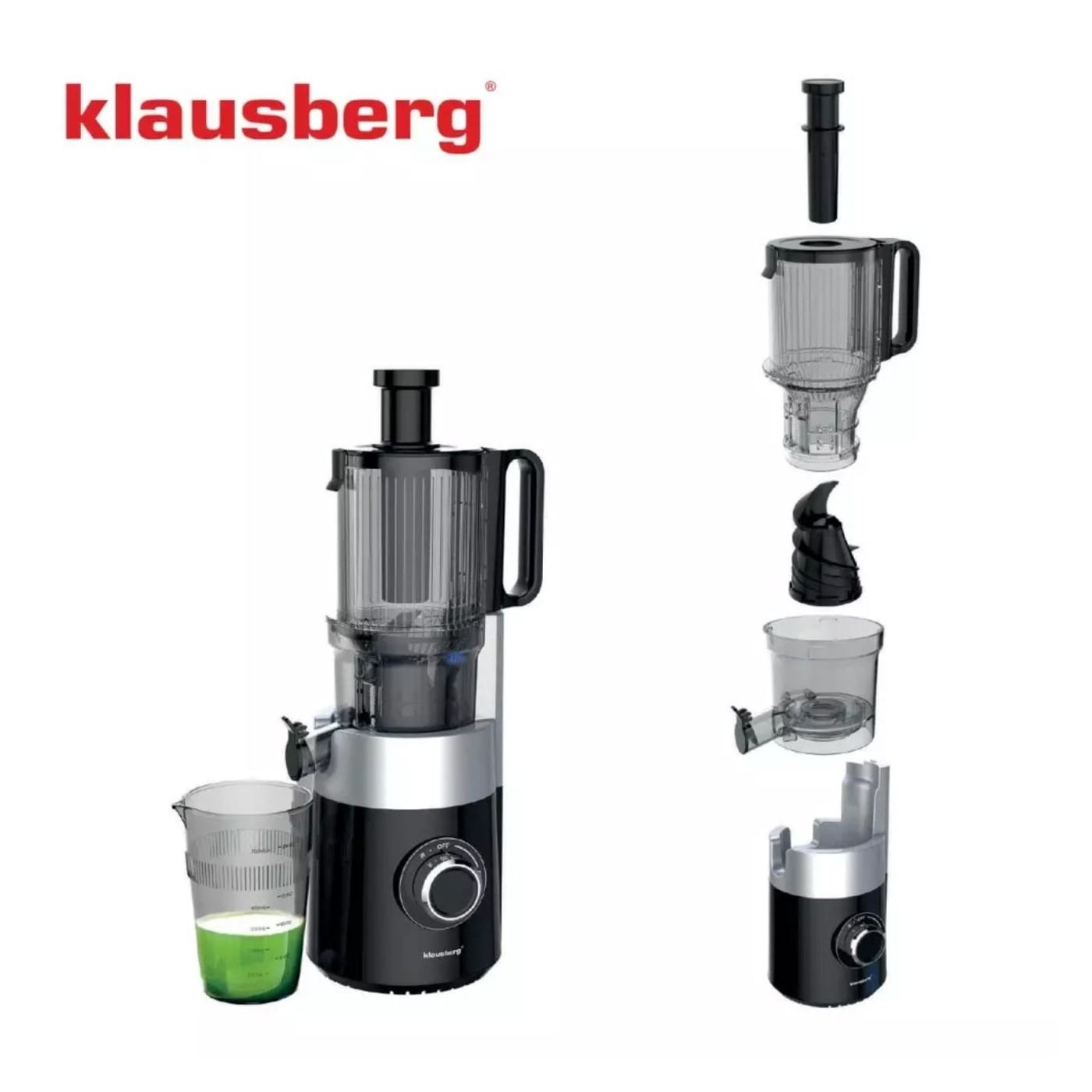 Vertikální odšťavňovač Klausberg KB7871, černý - 7
