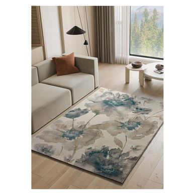 ATTICGO Covor motive florale bej / albastru SARA 12339, 80x150 cm
