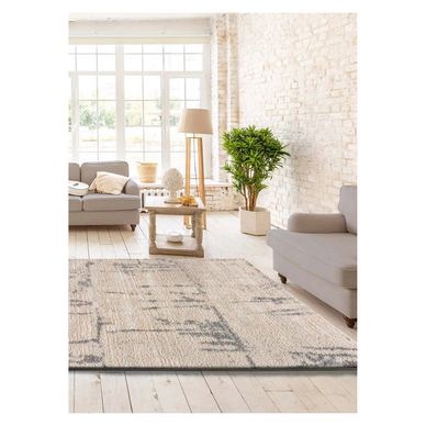 ATTICGO Covor shaggy abstract bej / gri ENYA 8730, 160x230 cm