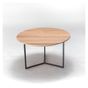 Ξύλινο τραπεζάκι σαλονιού Loft Light Air Μέγεθος M Ø60x37 cm Χρώμα Καφέ thumbnail 1