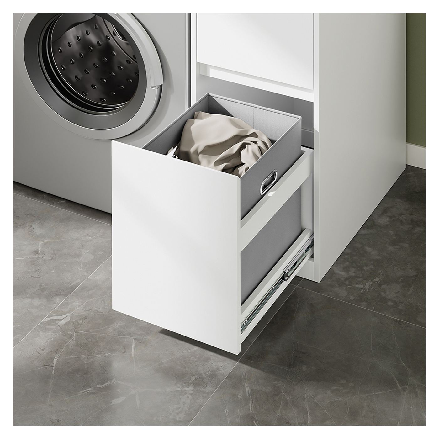 SoBuy Λευκή συρταριέρα με δύο συρτάρια 100×60×95 cm BZR223-WN - 13