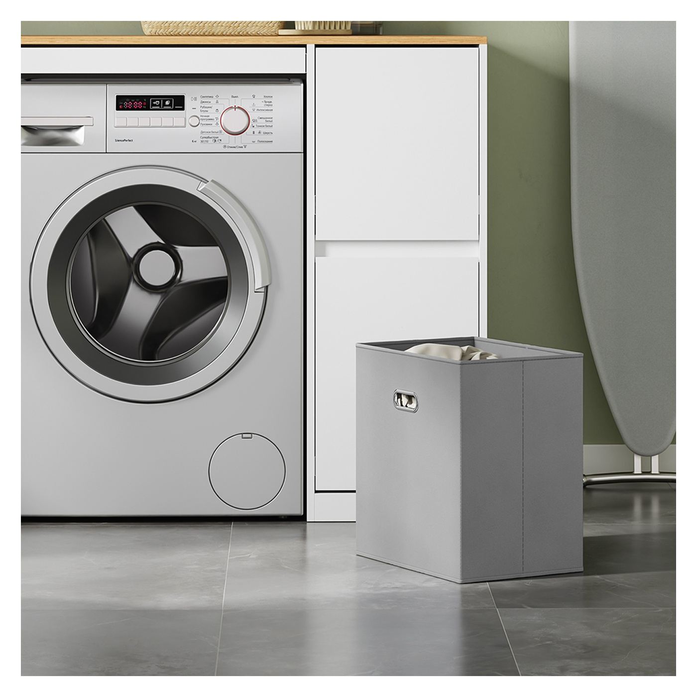 SoBuy Λευκή συρταριέρα με δύο συρτάρια 100×60×95 cm BZR223-WN - 15