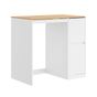 SoBuy Λευκή συρταριέρα με δύο συρτάρια 100×60×95 cm BZR223-WN thumbnail 1