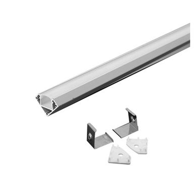 Aluminum housing for mounting LED strips, 2m x 19mm.