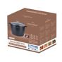 Λεβέτας με καπάκι Swiss Haus-Basle, αλουμίνιο, 24x18 εκ., 7 L, μαύρος thumbnail 3