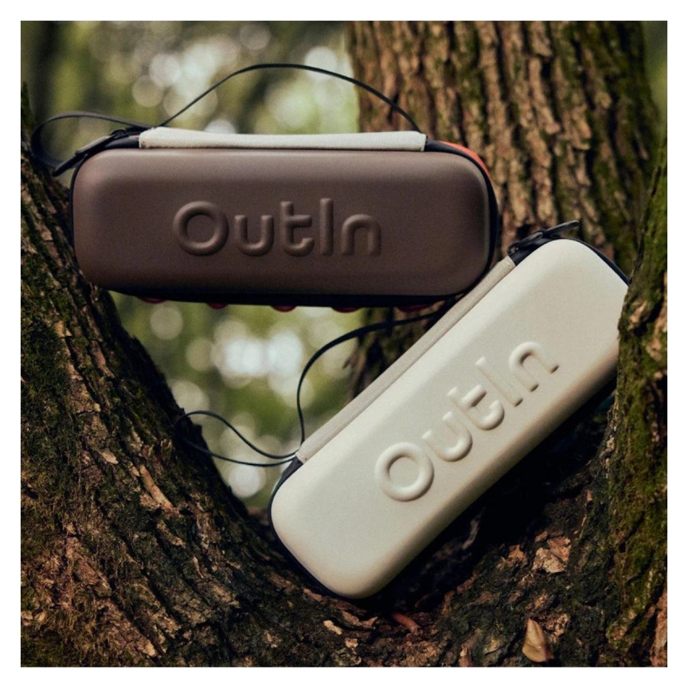 Ασφαλές θήκη Outin EVA, Συμβατό με Outin Nano/Mino/Fino, Θήκη για κάψουλες, Ανθεκτικό στην υγρασία και τις κρούσεις, Καφέ - 2