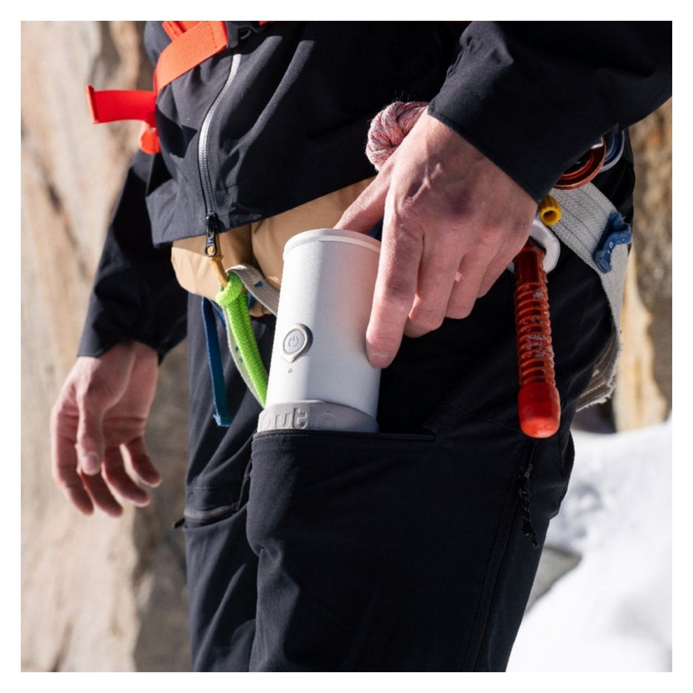 Φορητή μηχανή εσπρέσο Outin Mino SG, 22 bar, 9000 mAh, 70 ml, Έκχυση στους 93.3°C, Αλεσμένος + κάψουλες Nespresso, USB-C, Γκρι - 8