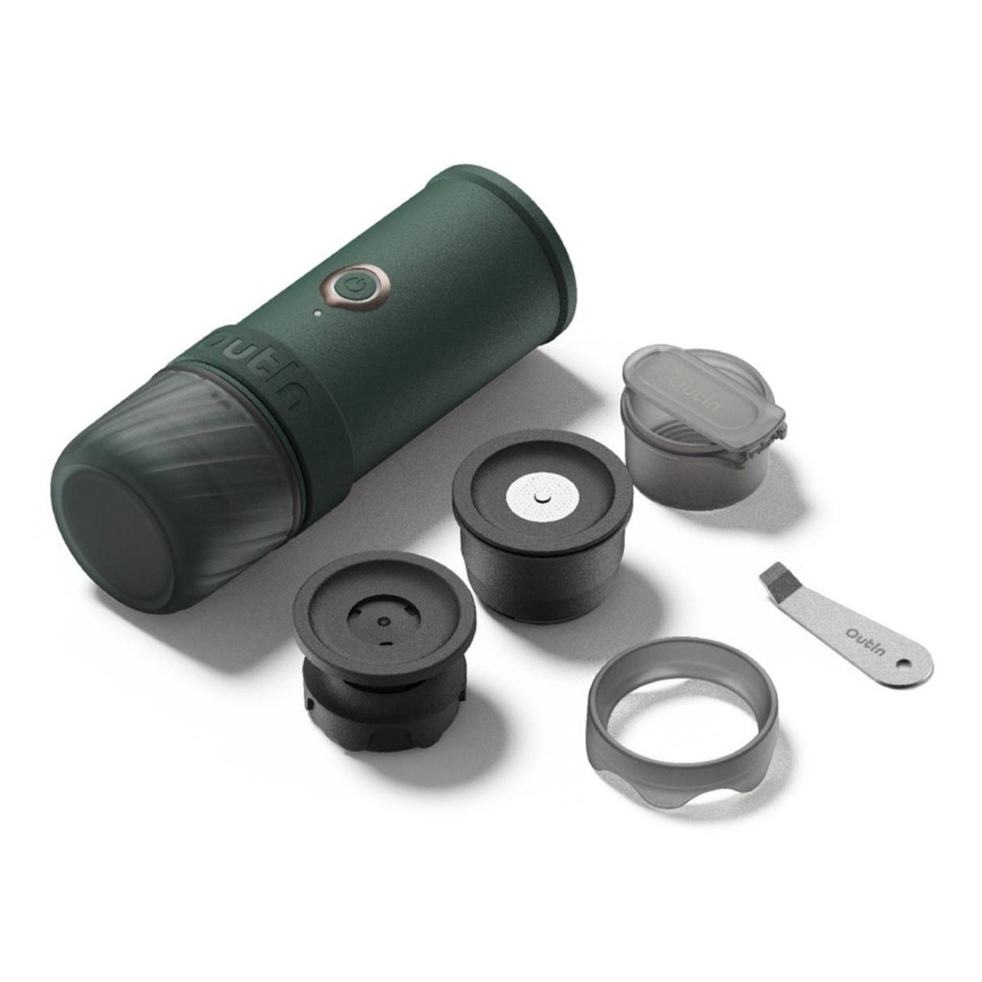 Outin Mino CG Φορητή Μηχανή Espresso, 22 bar, 9000 mAh, 70ml, 93.3°C Εκχύλιση, Αλεσμένος Καφές + Κάψουλες Nespresso, USB-C, Moun - 11