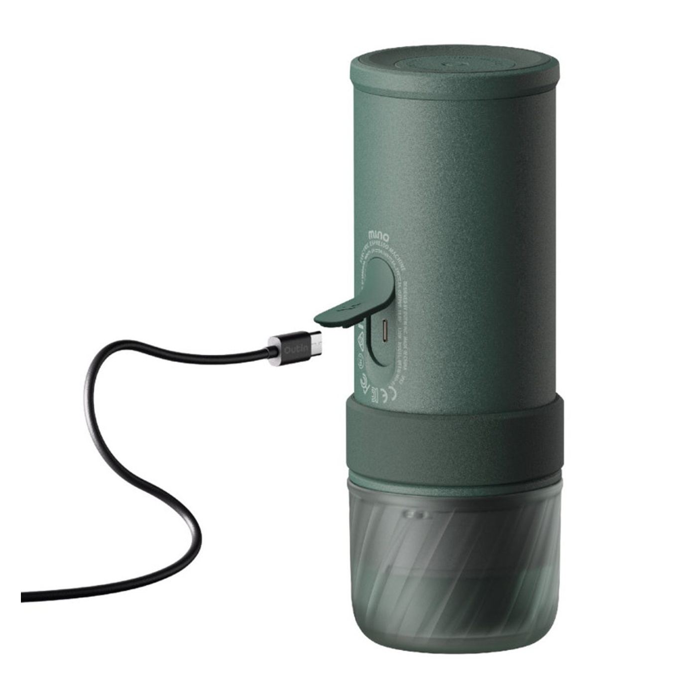 Outin Mino CG Φορητή Μηχανή Espresso, 22 bar, 9000 mAh, 70ml, 93.3°C Εκχύλιση, Αλεσμένος Καφές + Κάψουλες Nespresso, USB-C, Moun - 12