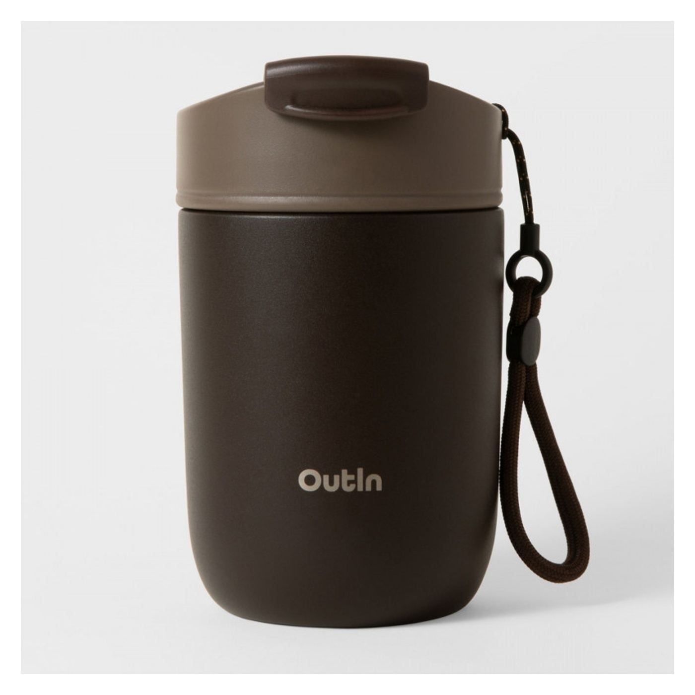 Outin Travel Tumbler, 350ml, Ζεστό 6h, Κρύο 12h, Ανοξείδωτο Ατσάλι 316L, Διπλό Τοίχωμα, Μόνωση κενού, Terra Cotta - 4