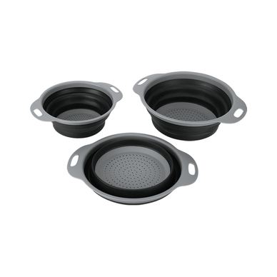 Set 3 strecuratori pliabile Swiss Haus-Bakeware, polipropilenă, 29,5x24x8,5cm, gri
