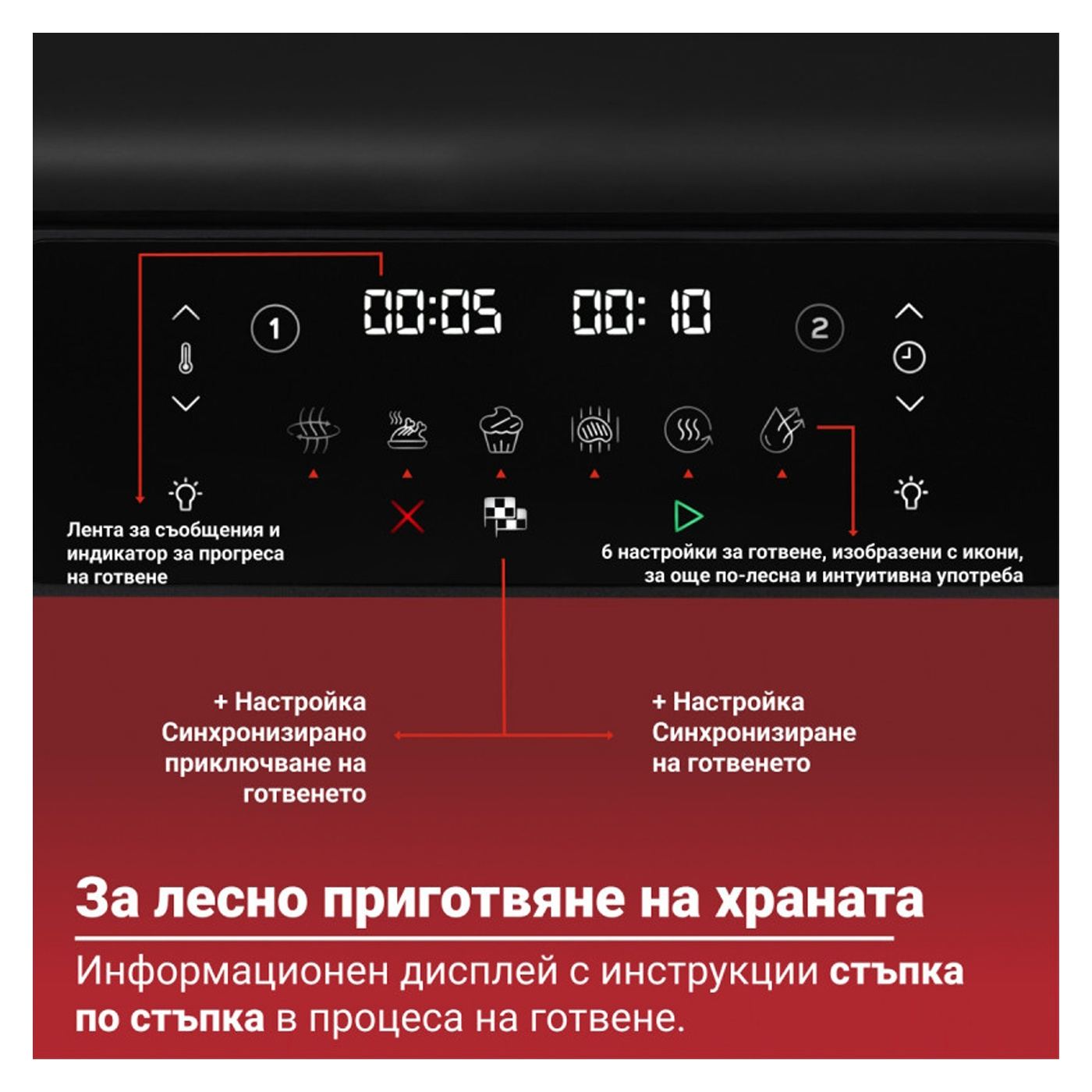 Φριτέζα Αέρος Dual Air Fryer 8-in-1 Instant Pot Vortex VersaZone XL ClearCook 140-3025-01-EU, 2800W, 12L, 205°C, EvenCrisp, Μαύρ - 11