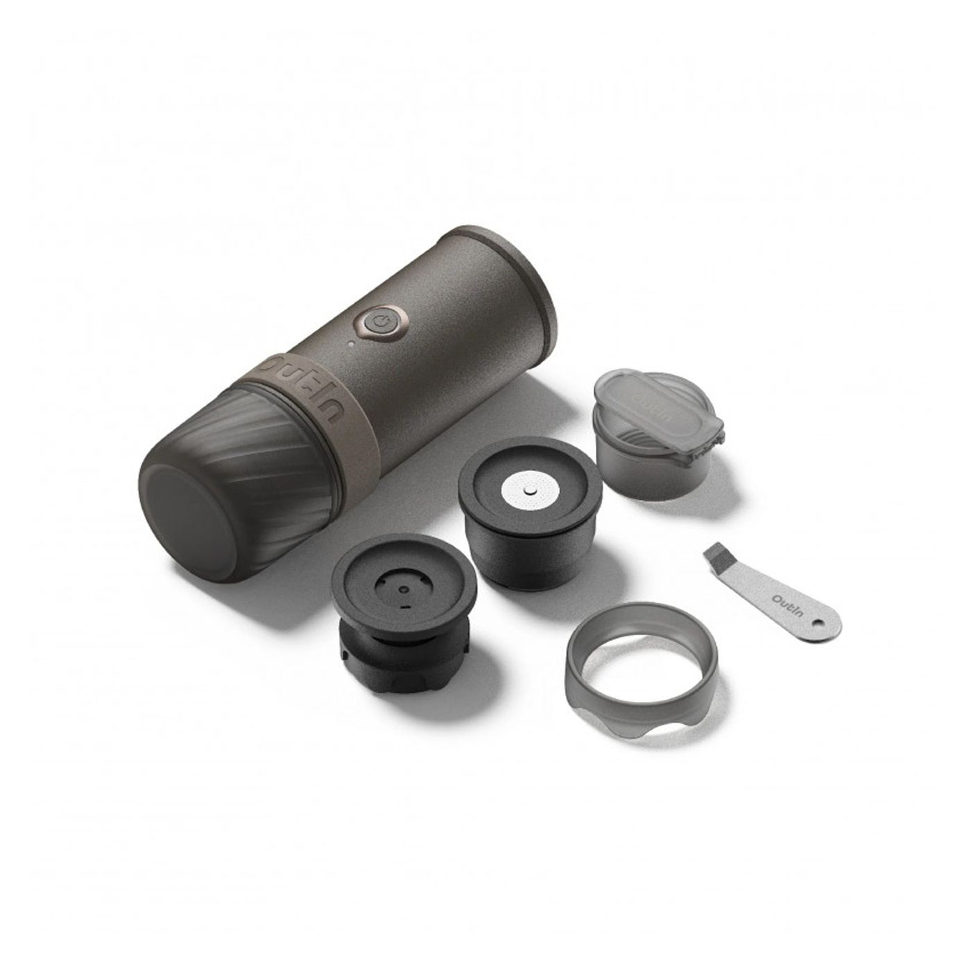 Φορητή μηχανή εσπρέσο Outin Mino SG, 22 bar, 9000 mAh, 70 ml, Έκχυση στους 93.3°C, Αλεσμένος + κάψουλες Nespresso, USB-C, Γκρι - 11