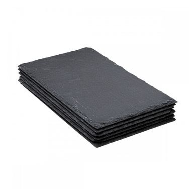 Set 6 platouri servire Kai, ardezie, 18 x 30 cm