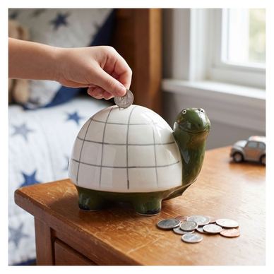 Pușculiță din ceramică model broască țestoasă