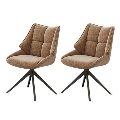 Scaun SANDI 52x57x88 cm Set de 2 maro