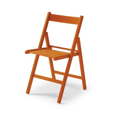 Scaun pliant Hare portocaliu, set 4-er, 43x48x79 cm