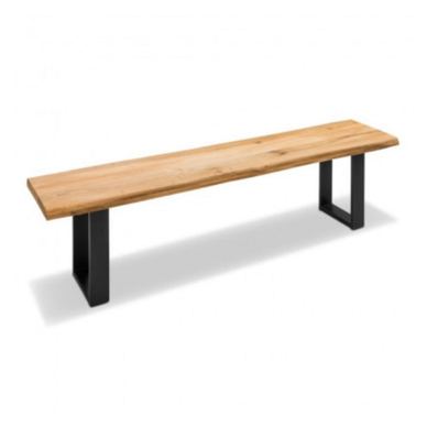 Klupa, nogar u obliku slova "U", dimenzije 8x2 cm, crna boja.