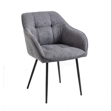 Scaun MOSU 57x61x81 cm Set de 2 gri închis